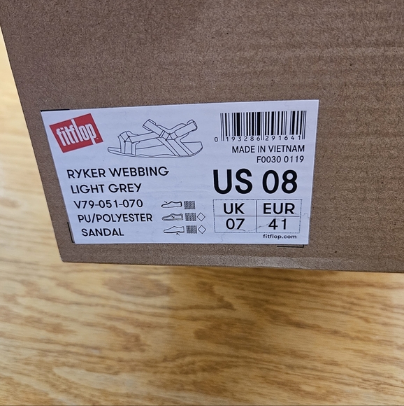 Fitflop New Ryker Webbing Light Grey Sandal 8 main image 5